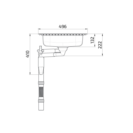 Dimensions - Éviers à encastrer Granberg ES30 - 76.6 cm