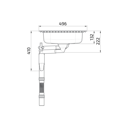 Dimensions - Éviers à encastrer Granberg ES25 - 97.1 cm